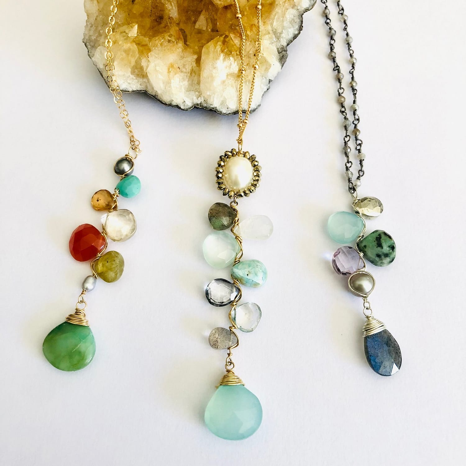 Julie Tuton-Amulet Cluster Necklaces-Shop-Local Makers