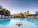 woman relaxing poolside at Ojai Valley Inn