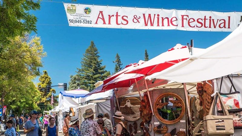 Los Altos Arts _ Wine Festival-South Bay-July-Best Things to Do-credit Downtown Los Altos Facebook-feature-800x450