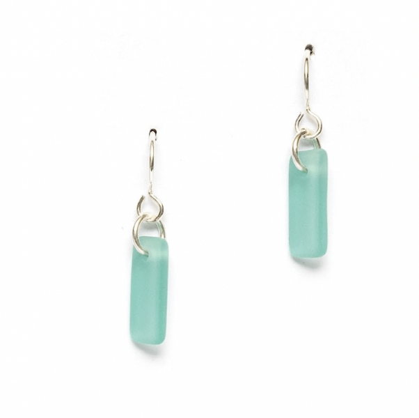 Sea glass earrings, handmade, courtesy of Amazon