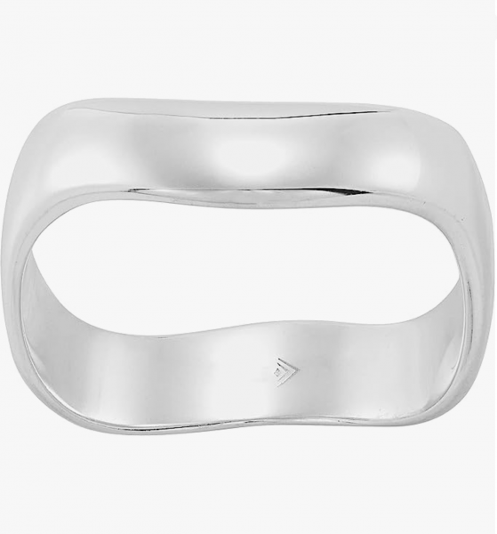 Minimalistic sterling silver ring, handmade, courtesy of Amazon
