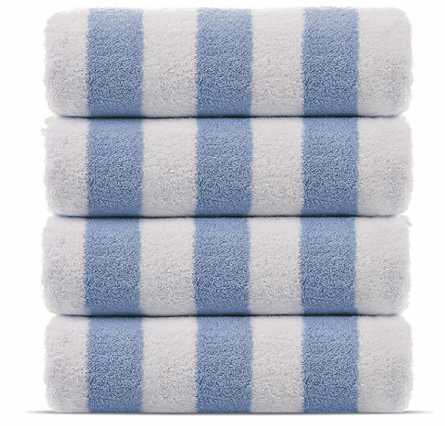 Chakir 4-pack of cotton cabana towels